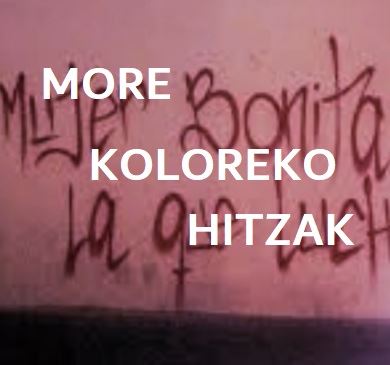 More koloreko hitzak abestiaren karatula