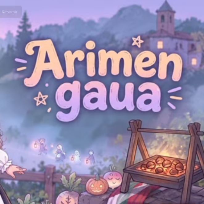 Arimen gaua abestiaren karatula