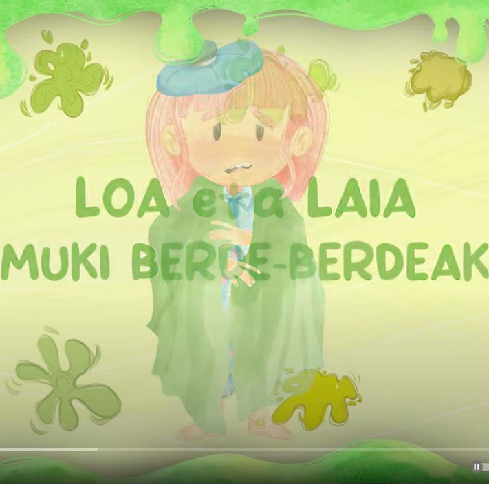 Muki berde-berdeak abestiaren karatula