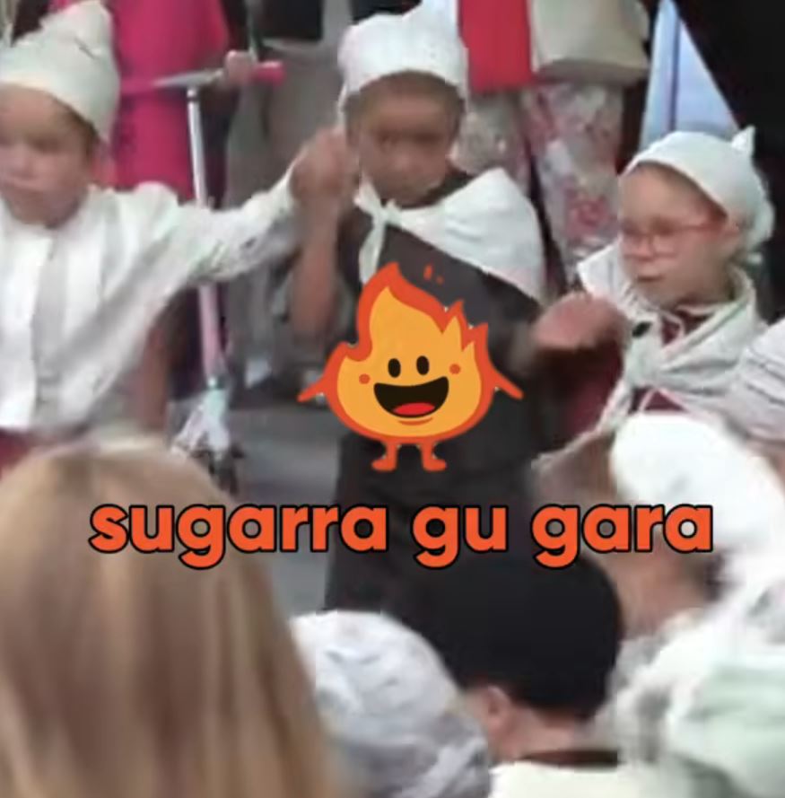 Sugarra gu gara abestiaren karatula