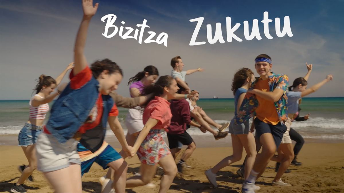 Bizitza zukutu! abestiaren karatula