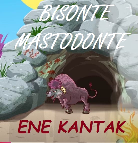 Bisonte mastodonte abestiaren karatula