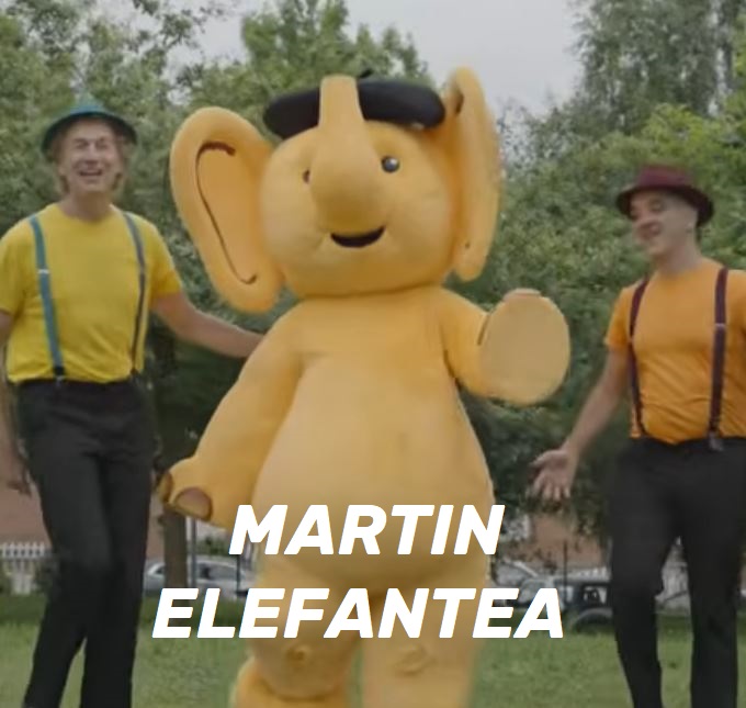 Martin elefantea abestiaren karatula